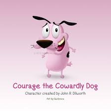 Courage The Cowardly Dog Redesign In 3d Look By Sanbrons Deviantart Com On Deviantart Dogs Cartoon Dog Art