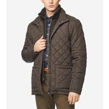 Mens Diamond Quilted Jacket In Navy Cole Haan Us