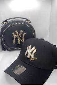 Ny Yankees Purse And Hat Set Preorder Etsy Purses Luxury Purses Ny Hats
