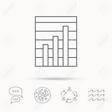 Chart Icon Graph Diagram Sign Demand Growth Symbol Global