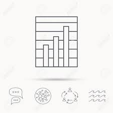 chart icon graph diagram sign demand growth symbol global