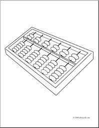 If you didn't receive an abacus. Clip Art Abacus 2 Coloring Page I Abcteach Com Abcteach