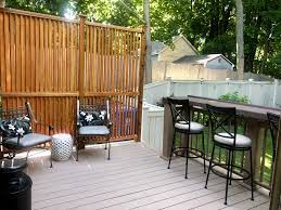Privacy Screen And Azek Deck Azek Decking Backyard Landscaping Backyard