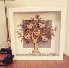Beautiful Family Tree Frame Boxframe Family Sparkle Love Willowboxframes Family Tree Picture Frames Family Tree Frame Family Tree Craft