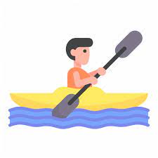 Canoe Kayak Kayaking People Rafting Sports Transportation Icon Download On Iconfinder Kayaking Rafting Canoe And Kayak
