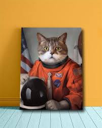 Our photographers at jcpenney portraits are experienced taking portraits of your family pet. Hilarious Custom Pet Portraits The Astronaut What A Space Cadet