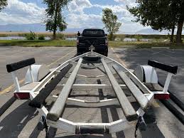 How to position an inflatable boat on a trailer. How To Replace Your Boat Trailer Bunks Carpet 8 Easy Steps Tilt Fishing