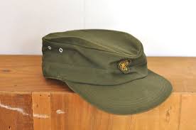 Vintage Japanese Military Cap Army Ridgeway Cap 1960 S Era Senior Insignia Defense Force Patrol Field Hat Military Cap Vintage Mens Fashion Vintage Japanese