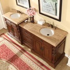 90 inch double sink bathroom vanity. Accord 90 Inch Double Sink Bathroom Vanity Roman Vein Cut Travertine Top