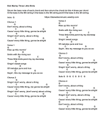 3 Little Birds Chords Google Search Easy Guitar Songs Ukulele Songs Beginner Guitar Songs