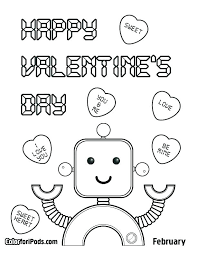 These preschool activity sheets are sure to be a hit with the super cute clipart. Free Printable Coloring Pages Valentines Day