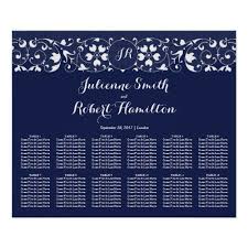 Lace Navy Blue Wedding Seating Chart 12 Tables Zazzle Com Seating Chart Wedding Wedding Seating Navy Blue Wedding