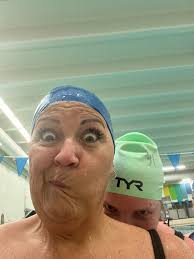 We had fun swim and another huge group!