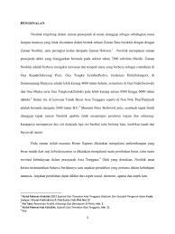 Zaman neolitikum merupakan kelanjutan dari zaman mesolitikum (zaman batu madya). Anjakkan Peradaban Zaman Neolitik Docx