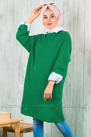 Pazarium Com Tr Adli Kullanicinin Tesettur Tunik Modelleri Panosundaki Pin Tunik Yesil