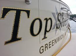 Gold Leaf Boat Lettering Top Shelf Designs Signs