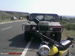 Hummer (stylized as hummer) is a brand of trucks and suvs, first marketed in 1992 when am general began selling a civilian version of the m998 humvee. Pics Hummer H1 In India Edit Now Civillian Version Too Team Bhp