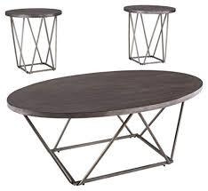 Signature design by ashley marleza chair side end table brown. Signature Design By Ashley Neimhurst 3 Piece Table Set Coffee Table And Two End Tables Brown Wood Buy Online In Aruba At Aruba Desertcart Com Productid 104531399