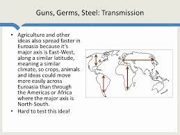 Diamond has written a book of remarkable scope jared diamond's thesis is that the differences which one can observe in technological and economic development around the world do not result. Guns Germs And Steel The Very Long Run Youtube