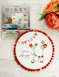 Clemmons, north carolina, united states. Diary In Stitches Book And Embroidery Hoop Stitch Book Embroidery Hoop Art Hand Sewing Projects