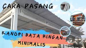 Cara pemasangan baja ringan untuk kanopi perkembangan jaman mendorong penggunaan material baru dalam bidang bangunan. Cara Pasang Kanopi Baja Ringan Model Minimalis Dengan Bentangan Panjang 8meter Youtube