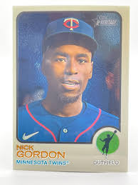 2022 Topps Heritage High NICK GORDON Twins #599 Chrome 221/999 Free  Shipping