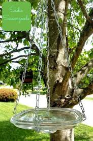 Bird Bath And Feeder Combo Repurposed Glass Lid Hanging Bird Bath Diy Bird Bath Hanging Bird Bath Bird Bath