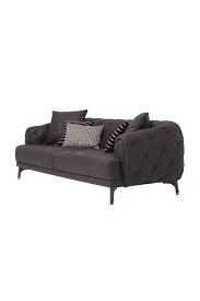 Oldukça konforlu olmasıyla ve modern bir görüntü sağladığından dolayı tercih ediliyor. Enza Home Navona 3 Lu Koltuk Fume Deri Desenli Kumas Fiyati Yorumlari Trendyol