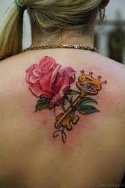 Hibiscus flower tattoo design on shoulder. 61 Lovely Rose Tattoos For Back