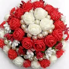 Keep it simple and classy with a flower hair clip, or try on some flower hair pins for those fancy updos. Srini Creations Handmade Artificial Flower Hair Bun Juda Packaging Type Box Rs 150 Piece Id 20897216988
