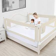 Sehr guter rausfallschutz von ikea vikare guard. 120cm Rausfallschutz Bett Bettrausfall Schutz Kinderbettgitter Babybettgitter Rausfallschutz Kinderbett Einstellbar Bettgitter Bettschutzgitter Fur Kinder Beige Fur Eingebettetes Bett Und Flachbett Bettgitter Baby