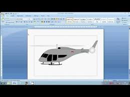 Cara Menggambar Alat Transportasi Pesawat Helikopter Di Ms Word Youtube Ms Office Word Microsoft Office Word Words