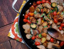 How To Make Italian Sausage Hash With Fingerling Potatoes Sausage Hash Italian Recipes Turkey Recipes