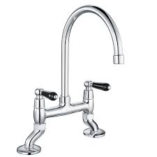White beveled subway tile sparkles and gives you that clean shiny feeling of dreams. Discounts And More Traditional Kitchen Tap Dual Black Handle Sink Mixer Monobloc Tap Swivel Spout Chrome Diy Tools Best Selling Laslall Edu Ci