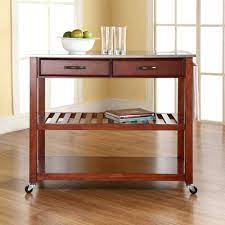 Free shipping on $35+ · same day delivery · free returns Crosley Cherry Kitchen Cart With Natural Wood Top Kf30052ch The Home Depot Kitchen Cart White Kitchen Cart Kitchen Tops Granite