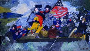 Emanuel leutze's famous 1851 painting 'washington crossing the delaware'. Art Analysis Washington Crossing The Delaware