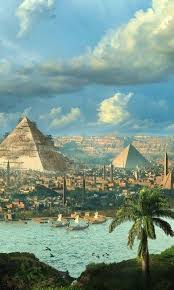 Los magos egipcios también ponían maldiciones en las tumbas, que los magos de gringotts trataban de romper. Piramides De Egipto Arte De Egipto Piramides De Egipto Paisaje De Fantasia