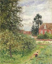 Pissarro Camille La Maison D Landscape Sotheby S N09035lot72sk5en Camille Pissarro Impressionist Art Camille Pissarro Paintings