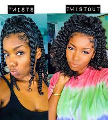 For This Twistout I Did It On Wet Hair With Conditioner And Gel I Did 4 Twists On Protective Hairstyles For Natural Hair Hair Styles Natural Hair Styles Easy