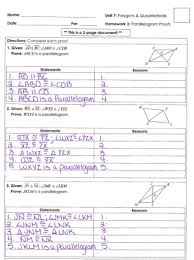 A study guide and a unit test that cover the following topics:. Name Unit 7 Polygons Quadrilaterals Date Chegg Com