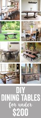Free Plans With Full Instructions And Tutorials On How To Build Your Own Diy Dining Table There Are So Many Diy Dining Diy Dining Table Diy House Renovations