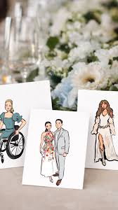 ✨ Live guest portraits from a beautiful recent wedding 💒🎨 There's nothing  quite like capturing the spirit and style of your guests in real-time—each  one a mini work of art and a