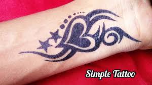 A small dream catcher etched on your back Simple Tattoo Designs Of Heart And Star Combination Beautiful Idea Youtube