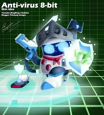Find derivations skins created based on this one. Bingbing S Hobbies Brawl Stars Anti Virus 8 Bit Skin Ideas For Supercell To Consider Stay Healthy And Stay Home