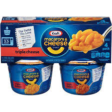 Kraft Easy Mac Triple Cheese Macaroni And Cheese Dinner 4 Ct Cups Walmart Com Macaroni Cheese Macaroni And Cheese Macaroni And Cheese Kraft