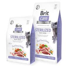 brit care tahilsiz sterilised light ordekli hindili kedi mamasi 2kg petza