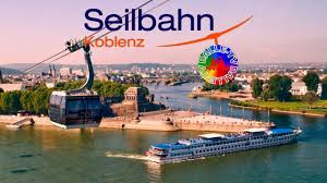 Eine seilbahn übespannt in koblenz den rhein zwischen der festung ehrenbreitstein und dem deutschen eck. Rheinseilbahn Koblenz Deutsches Eck Youtube