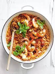 Maybe you would like to learn more about one of these? Smoky Prawns With Israeli Couscous Donna Hay