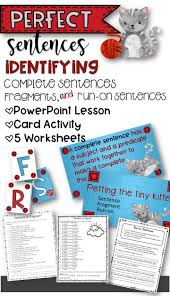 Identifying Complete Sentences Fragments And Run On Sentences In 2020 Run On Sentences Powerpoint Lesson Complete Sentences
