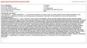 Bodily Injury Claims Adjuster Cover Letters